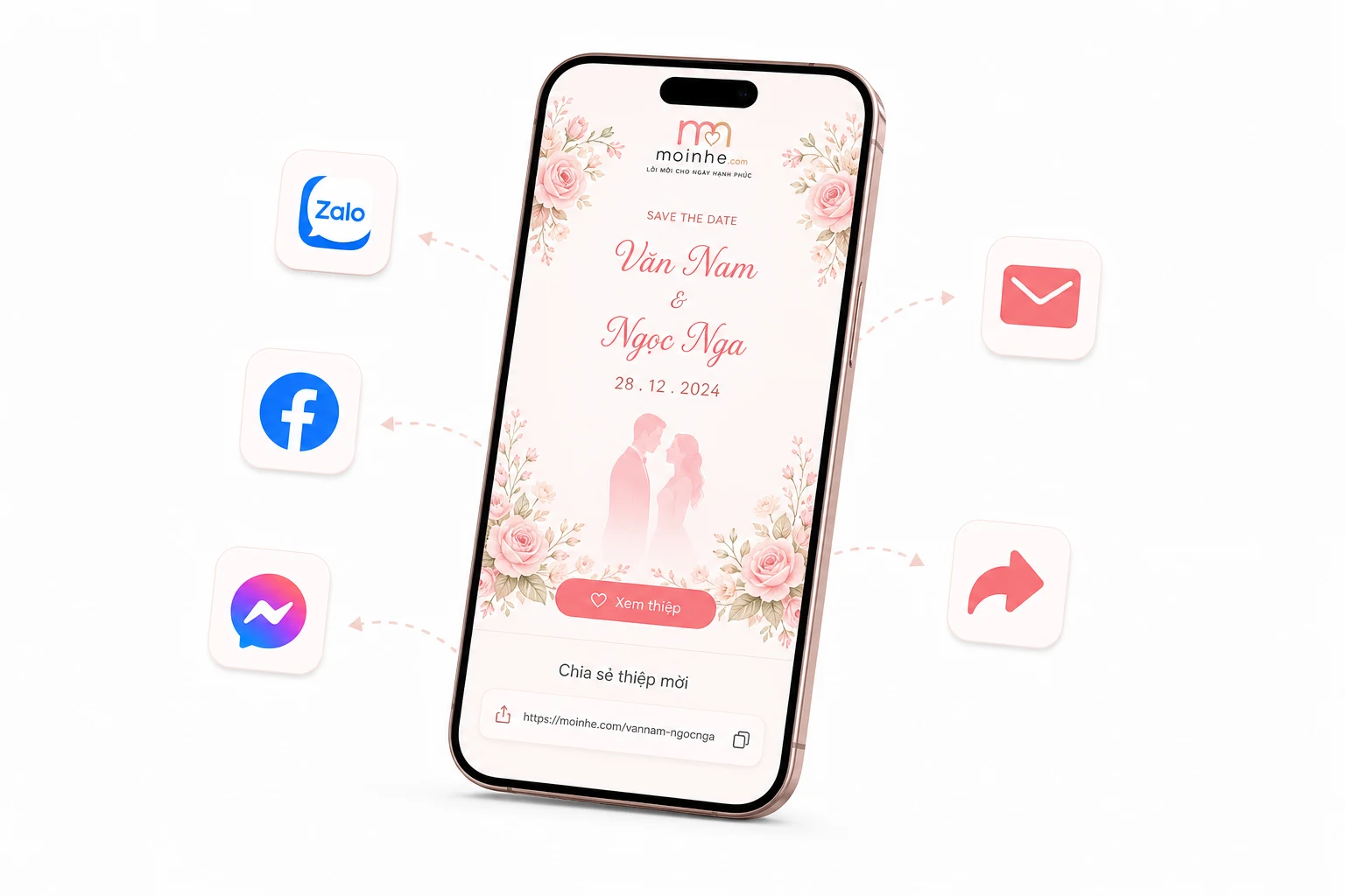 Nhận link & chia sẻ