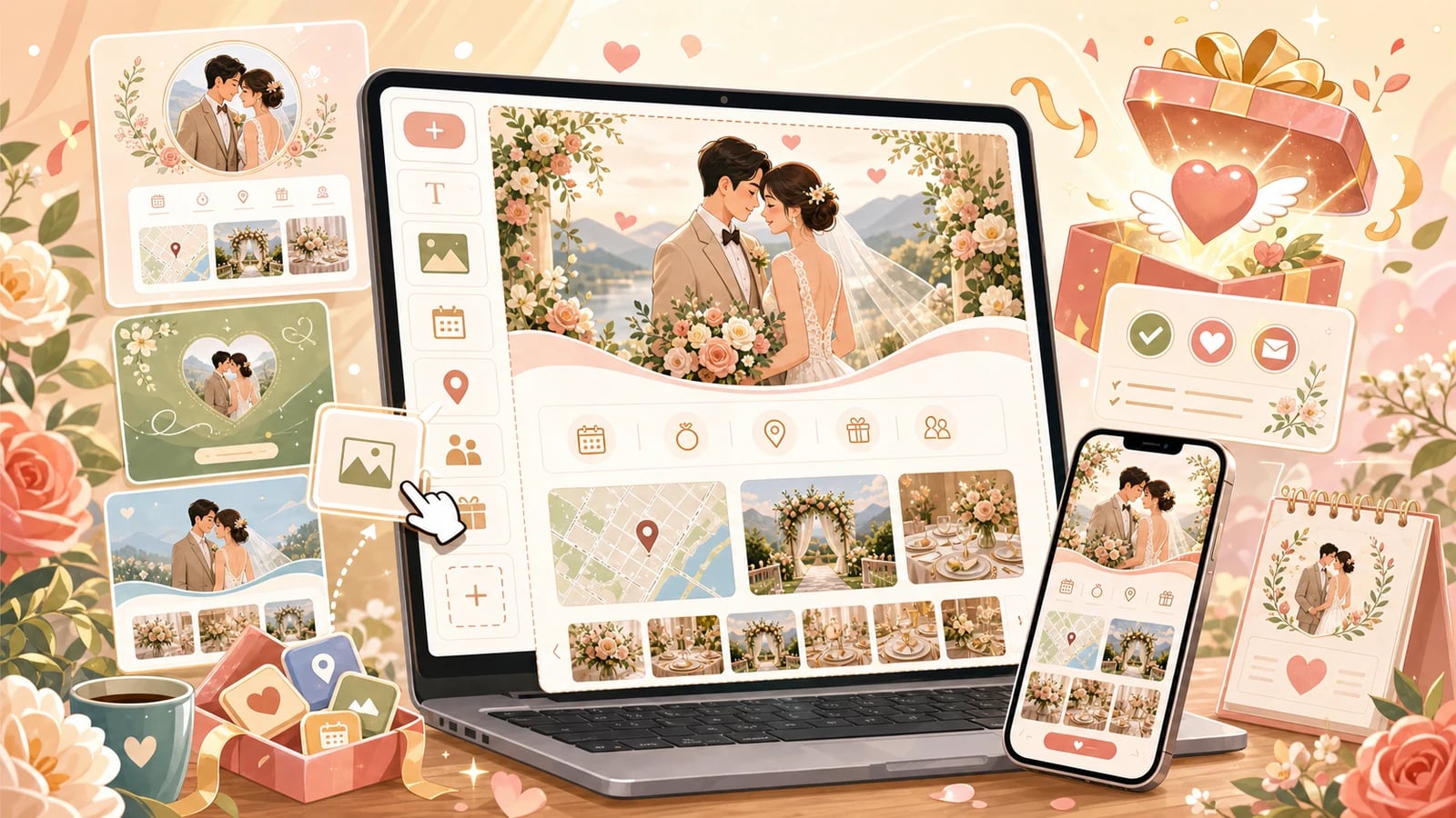 Cách tạo thiệp cưới online miễn phí: làm sao cho đẹp mà không bị rối | Mời nhé