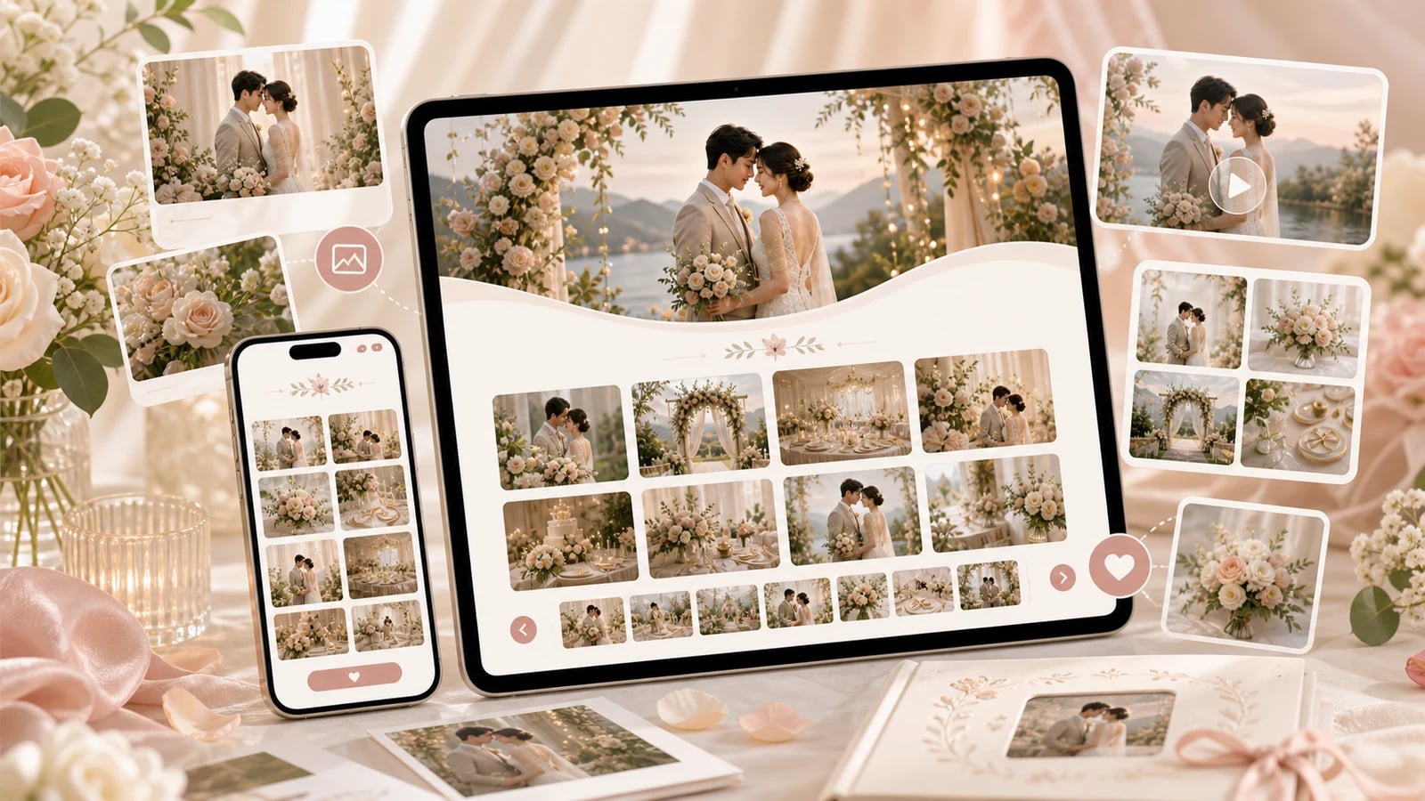 Cách thêm album ảnh cưới vào thiệp online mà không bị rối | Mời nhé