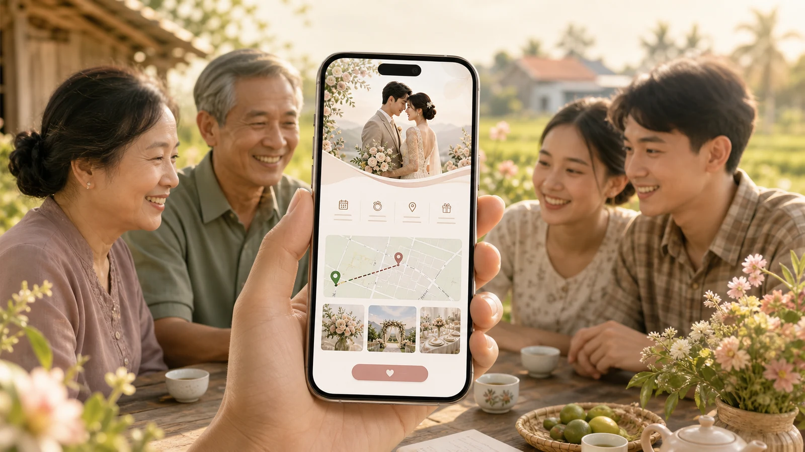 Có nên dùng thiệp cưới online ở nông thôn không? Góc nhìn thực tế hơn mình từng nghĩ | Mời nhé