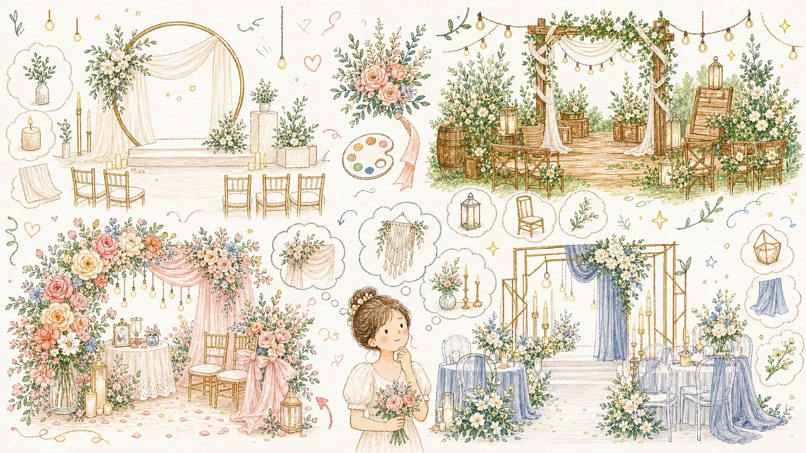 Cách chọn phong cách trang trí cưới: đừng chọn chỉ vì thấy đẹp trên mạng