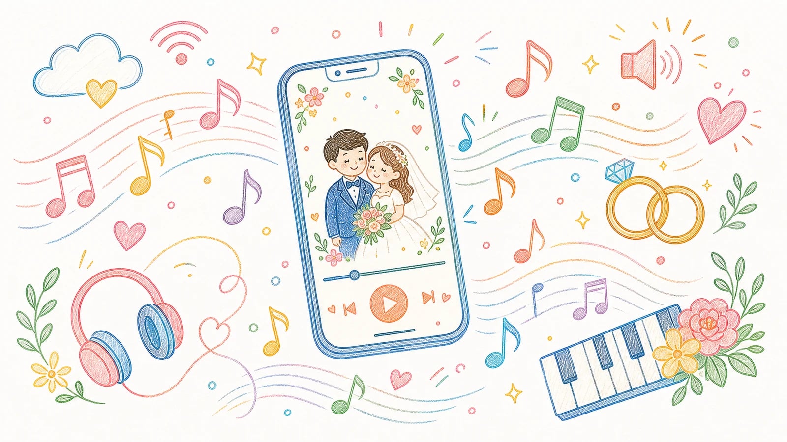 Nhạc nền cho thiệp cưới online: chọn sao cho nghe dễ chịu mà không sến