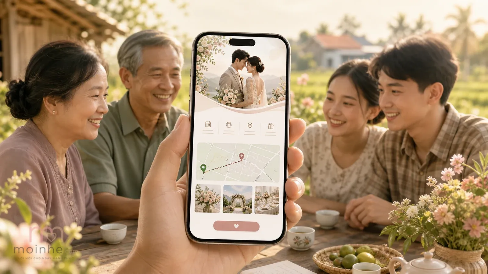 Có nên dùng thiệp cưới online ở nông thôn không? Góc nhìn thực tế hơn mình từng nghĩ | Mời nhé