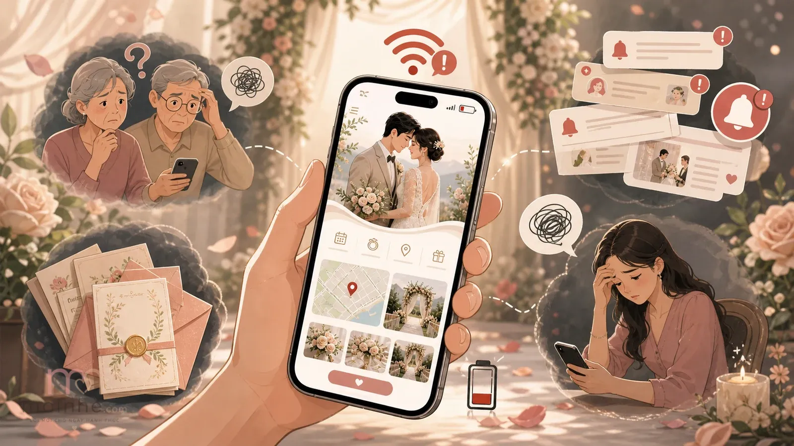 Nhược điểm của thiệp cưới online: những điều nên biết trước khi quyết định dùng | Mời nhé
