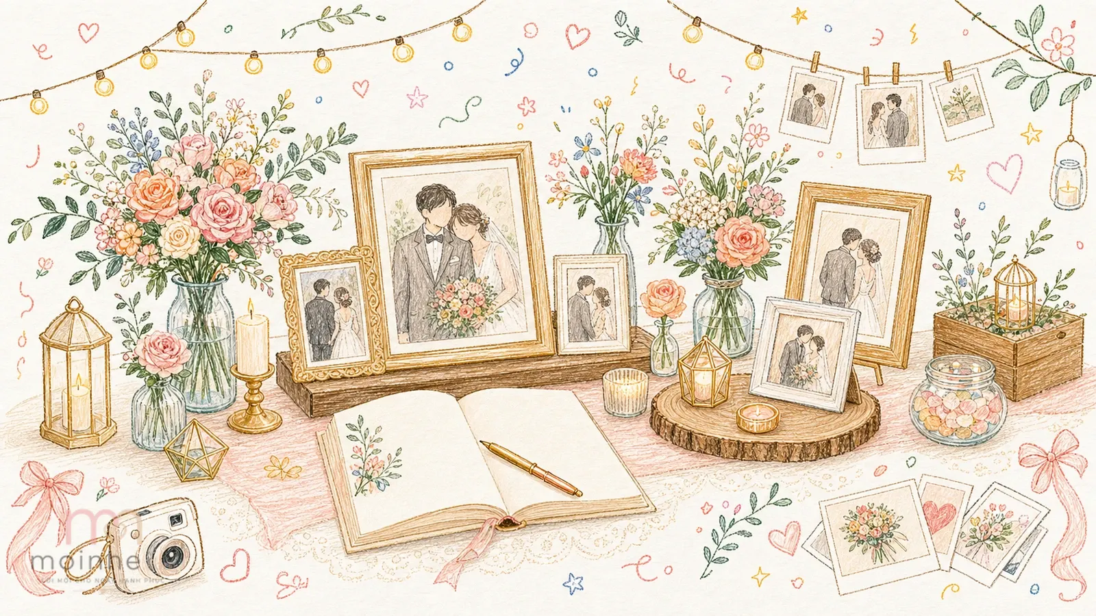 Trang trí bàn gallery: nhỏ nhưng ảnh hưởng lớn tới cảm giác buổi tiệc