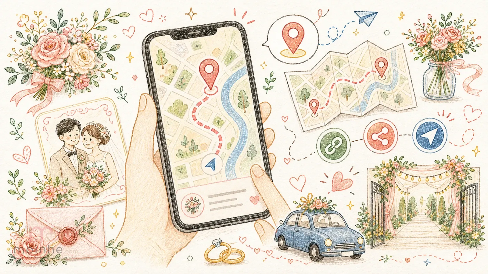 Google Maps trong thiệp cưới online: vì sao tính năng nhỏ này lại rất đáng giá