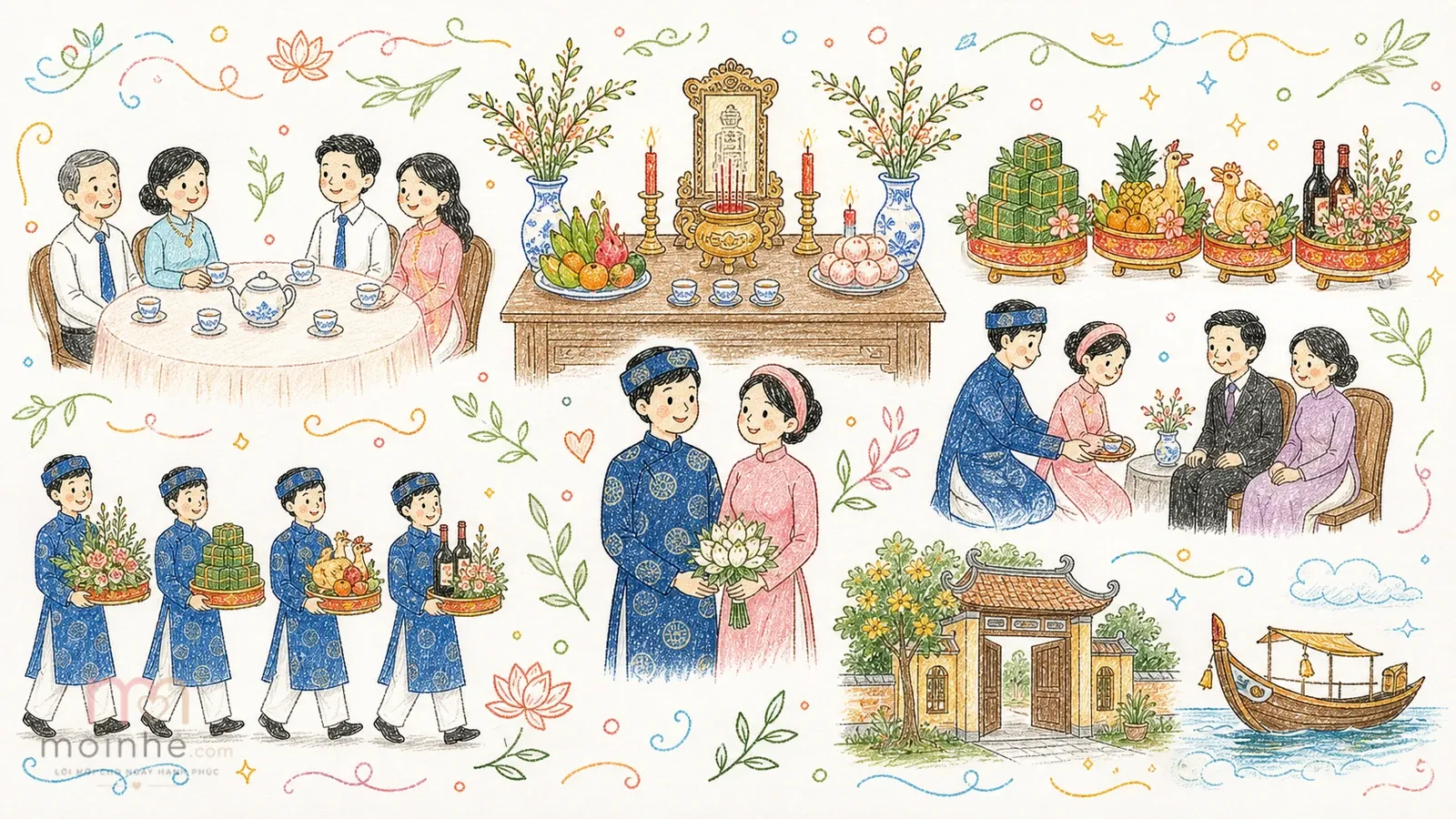 Phong tục cưới miền Trung: mộc mạc, chỉn chu và đậm tính gia đình