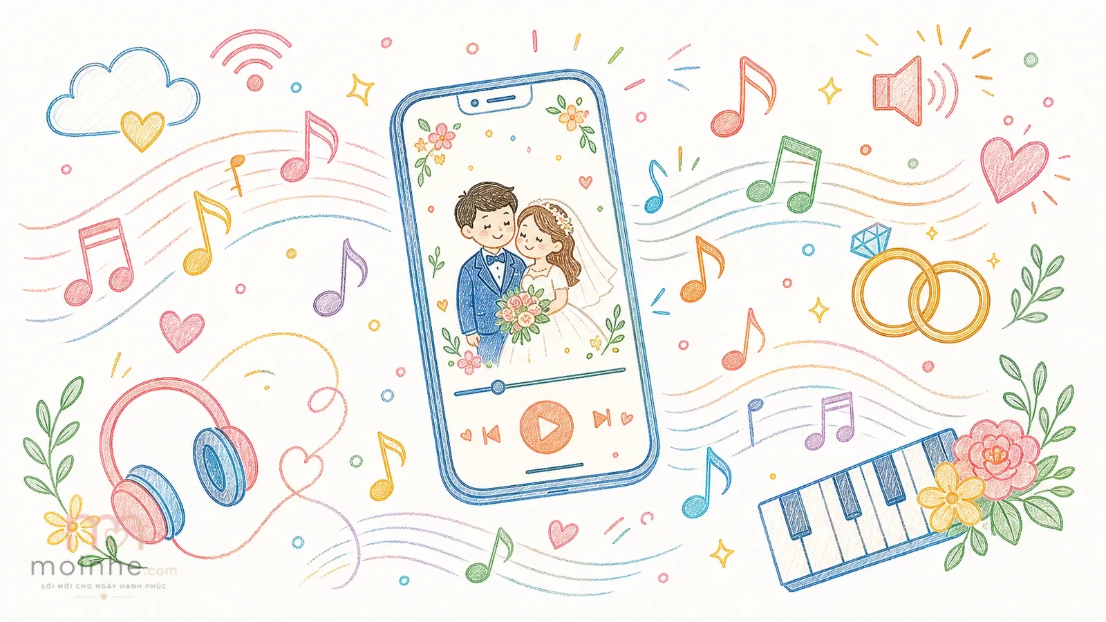 Nhạc nền cho thiệp cưới online: chọn sao cho nghe dễ chịu mà không sến